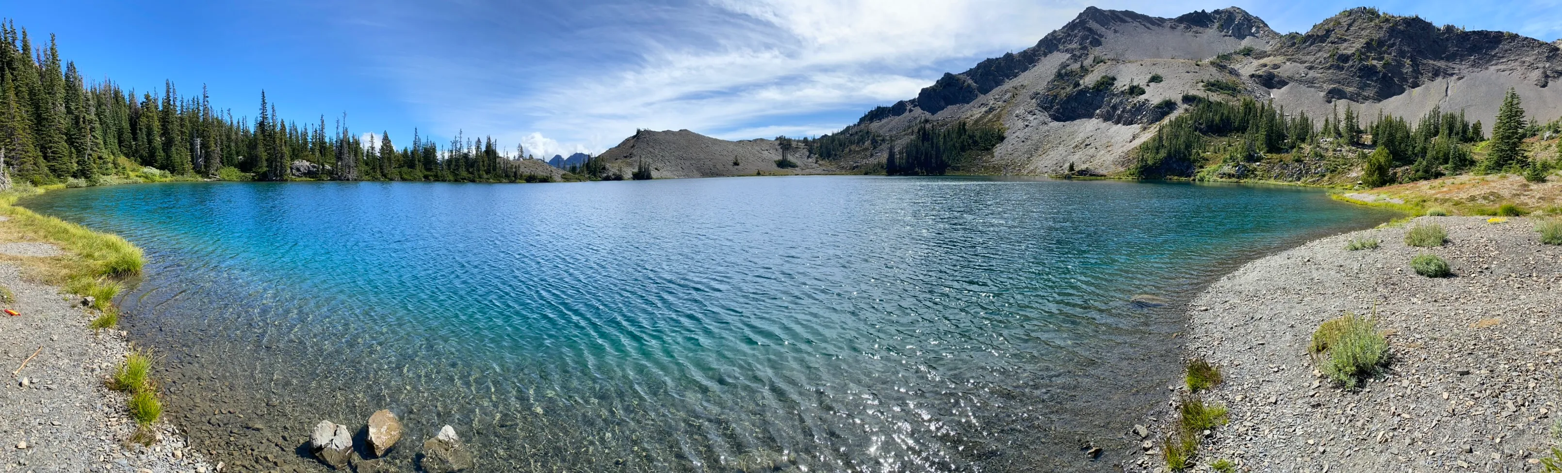 Goat Lake in the Buckhorn Wilderness of Washington's Olympic Mountains